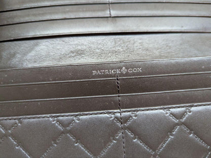 Pre-Owned Patrick Cox Long Patent Leather Designer Wallet