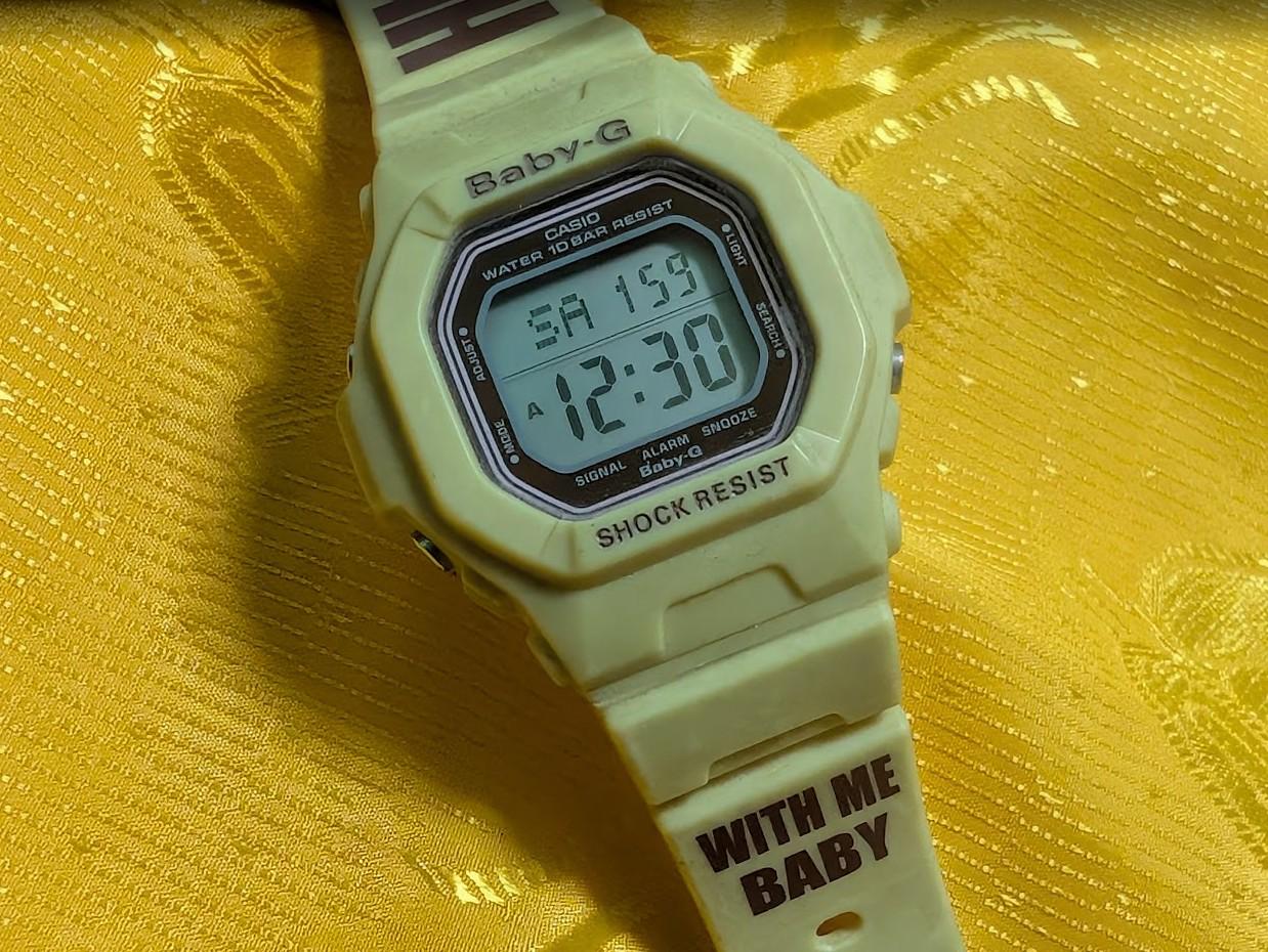 Pre-Owned Rare Limited Edition Casio Baby-G BG-5600 HBG Collaboration Digital Watch Shock Resist 10BAR Japan .Case 40mm.New battery