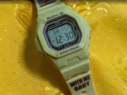 Pre-Owned Rare Limited Edition Casio Baby-G BG-5600 HBG Collaboration Digital Watch Shock Resist 10BAR Japan .Case 40mm.New battery