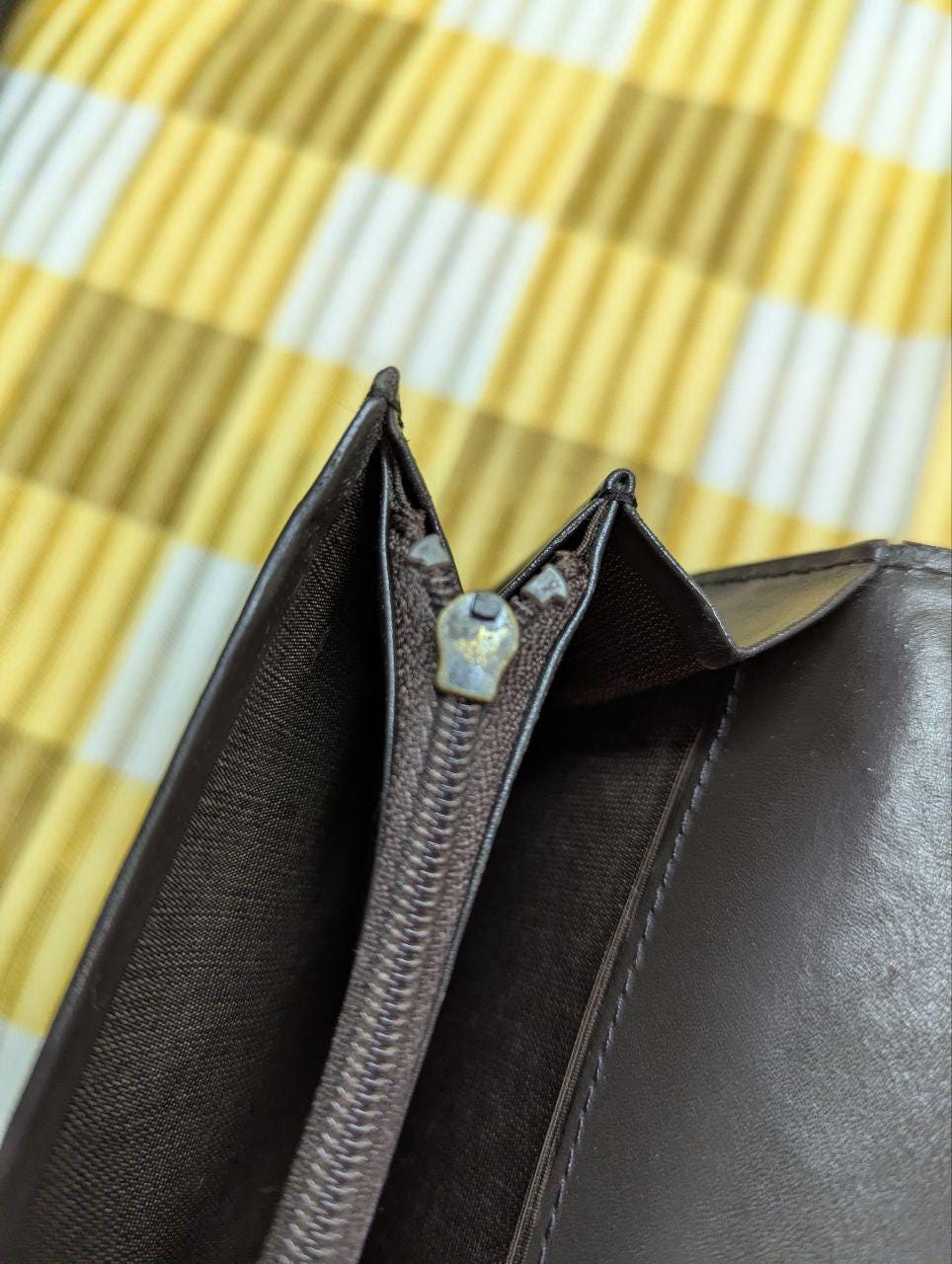 Pre-Owned Patrick Cox Long Patent Leather Designer Wallet