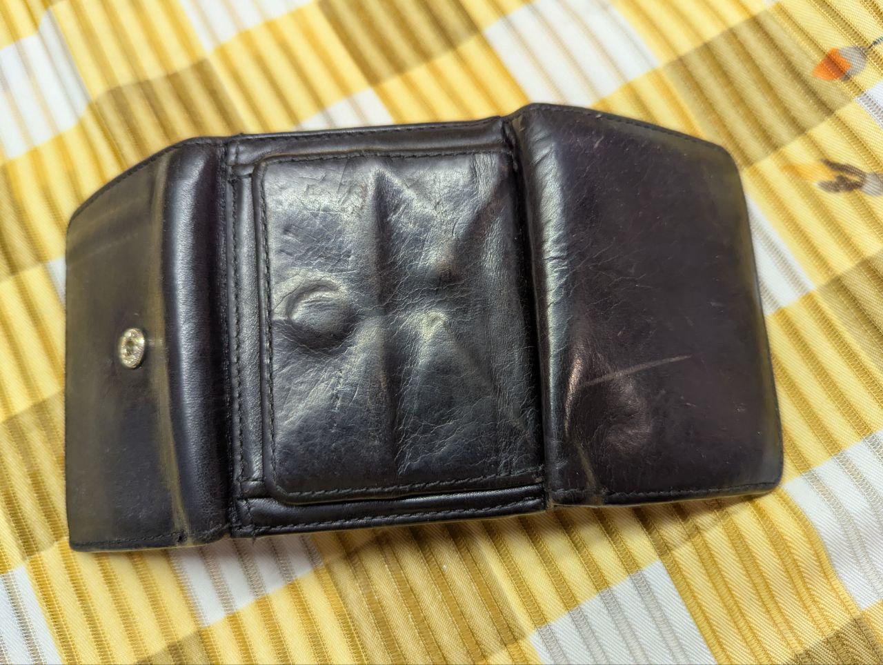 FAUCON Vintage Pre-Owned Men's Mini Wallet Japan Genuine Leather