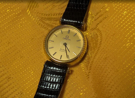 Vintage Pre-Owned Omega De Ville Quartz Cal.1350 Swiss Made Ladies Watch 21mm For Repair