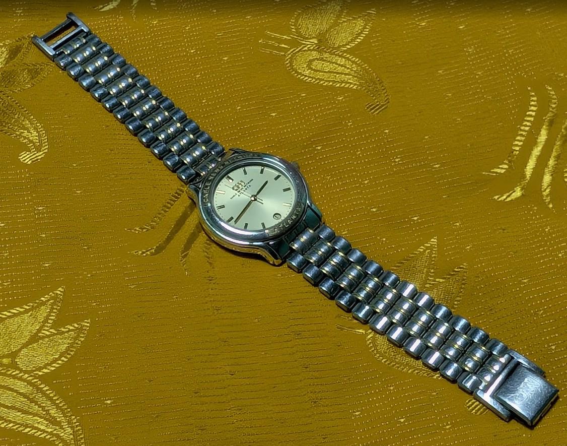 Vintage Pre-Owned CNN Atlanta Watch 32mm Quartz Japan Movement Stainless Steel Bracelet Working Rare Promo Watch
