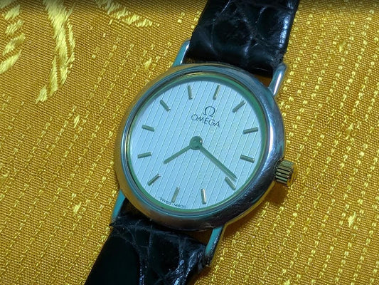 Vintage Pre-Owned Omega De Ville Swiss Made Ladies Watch 21mm Japanese Presentation Engraving For Repair