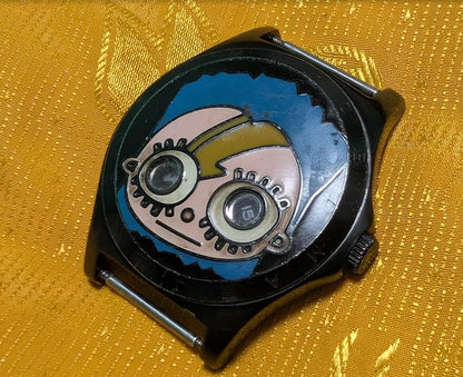 Marc by Marc Jacobs Mohawk Boy MBM2049 Watch 43mm Black PVD Designer Dial New Battery Working Rare Vintage Pre-Owned Original