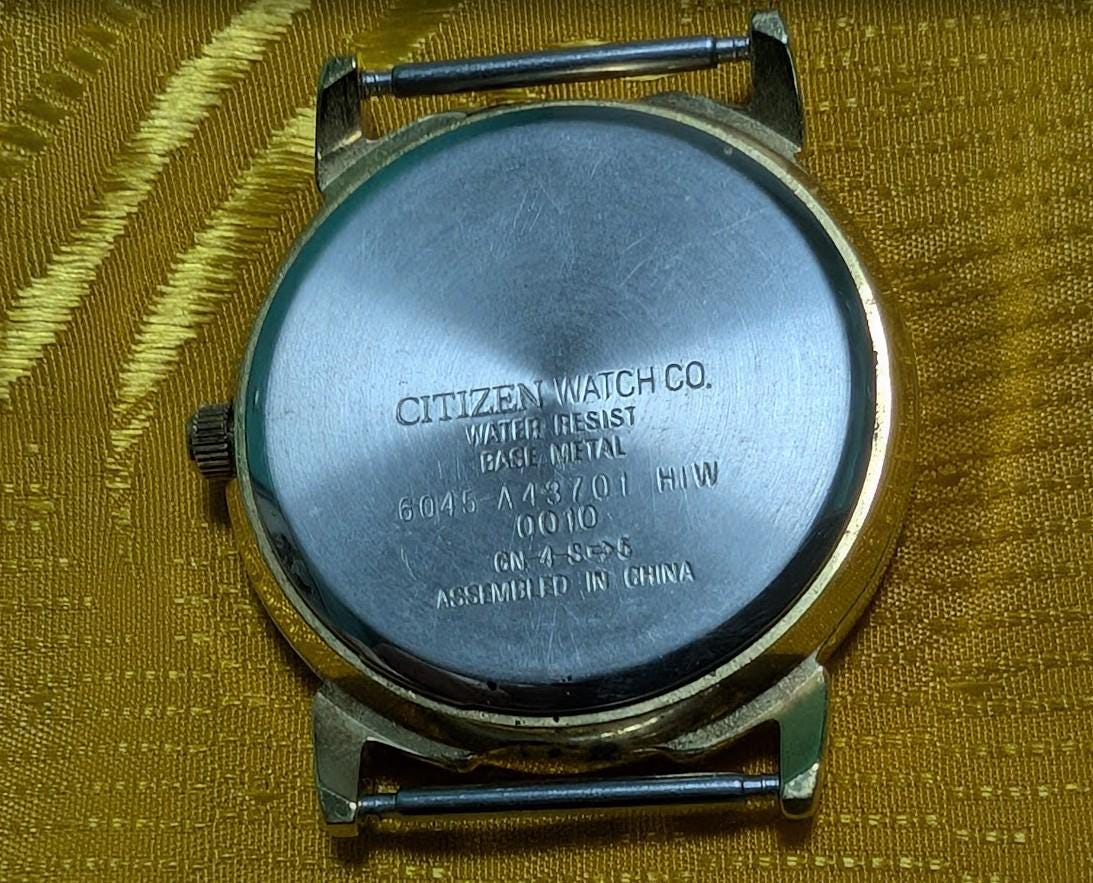 Citizen 6045 Vintage Pre-Owned Dress Watch Small Seconds Breguet Style White Dial Classic Elegant Quartz Japan .case 30mm.New Battery