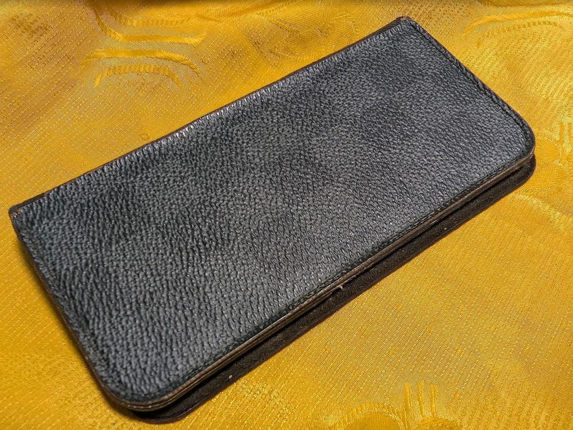 Louis Vuitton Vintage Pre-Owned iPhone Case Black Leather Damier Rare LV Phone Cover France