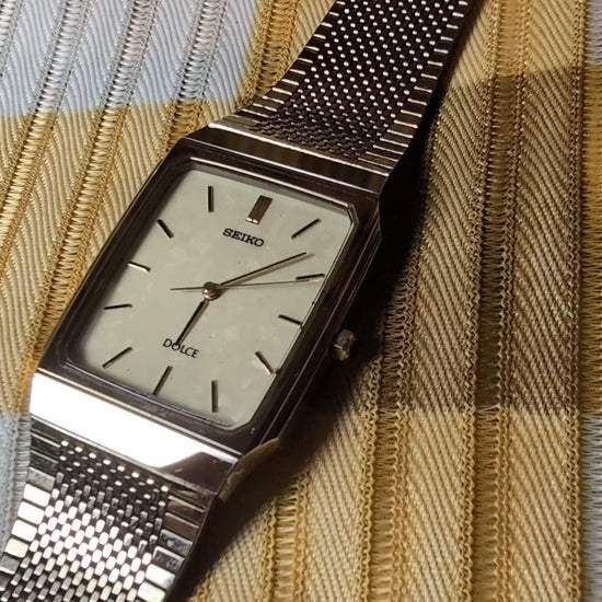 Seiko Dolce 5E61-5A00 Vintage Quartz Dress Watch New Battery