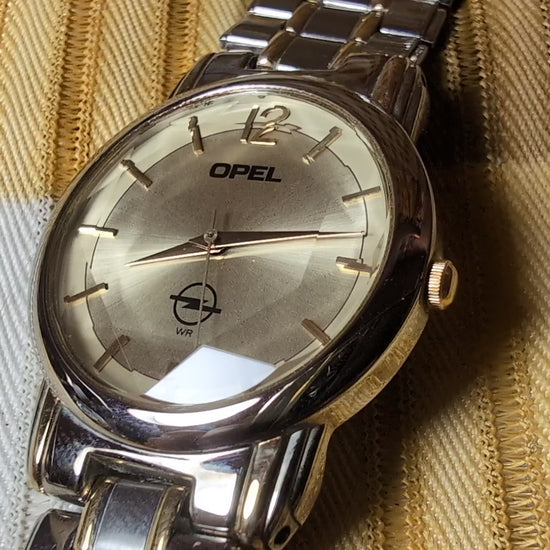 Vintage Opel Vintage Dress Watch Quartz Champagne Dial New Battery