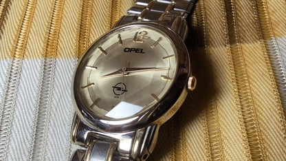 Vintage Opel Vintage Dress Watch Quartz Champagne Dial New Battery