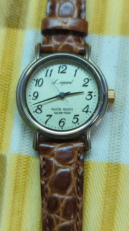 Citizen Leopard E031-S027055 Solar-Tech Vintage Wristwatch, 26.8 mm Case