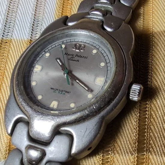 Mario Palazzi MP0706 Vintage Watch New Battery Stainless Steel
