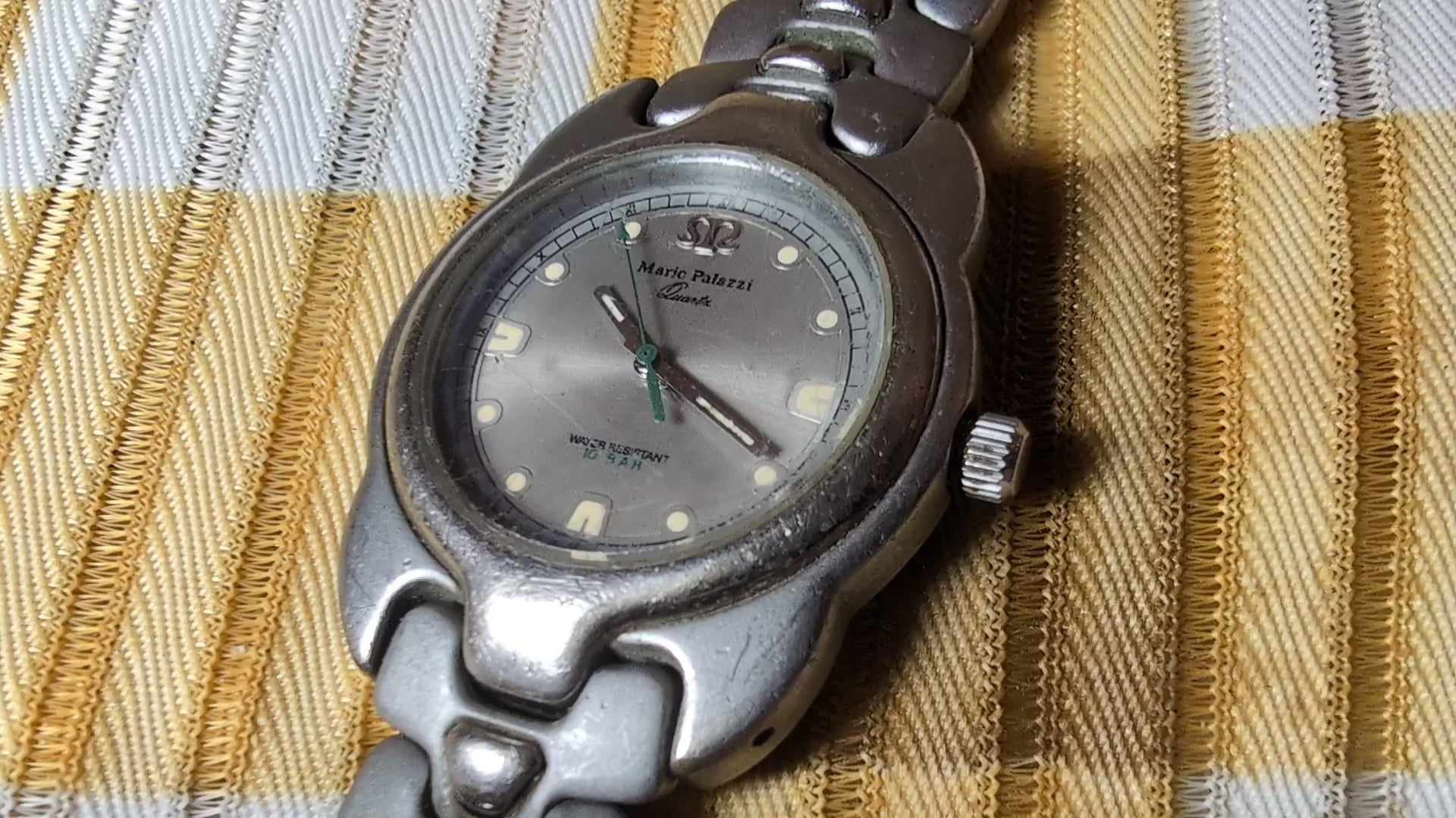 Mario Palazzi MP0706 Vintage Watch New Battery Stainless Steel