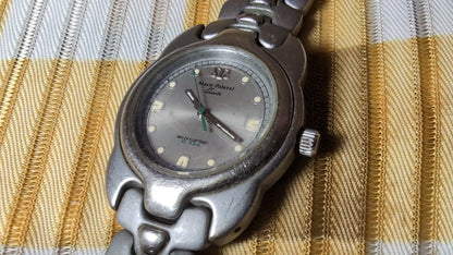 Mario Palazzi MP0706 Vintage Watch New Battery Stainless Steel