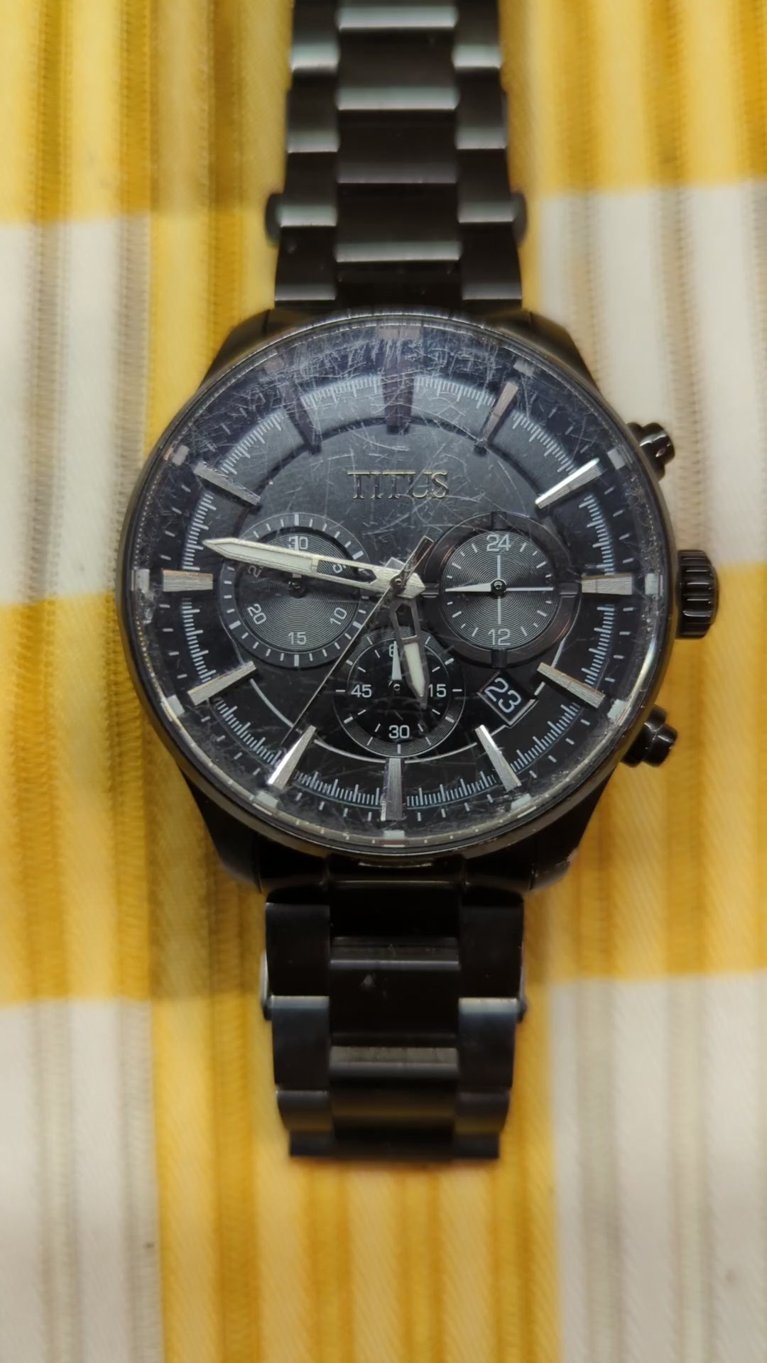 Solvil et Titus Chronograph W06-03082-016 Vintage Black Watch